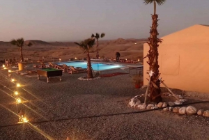 Marrakech:Agafay aavikon maaginen illallinen kameliratsastus ja auringonlasku