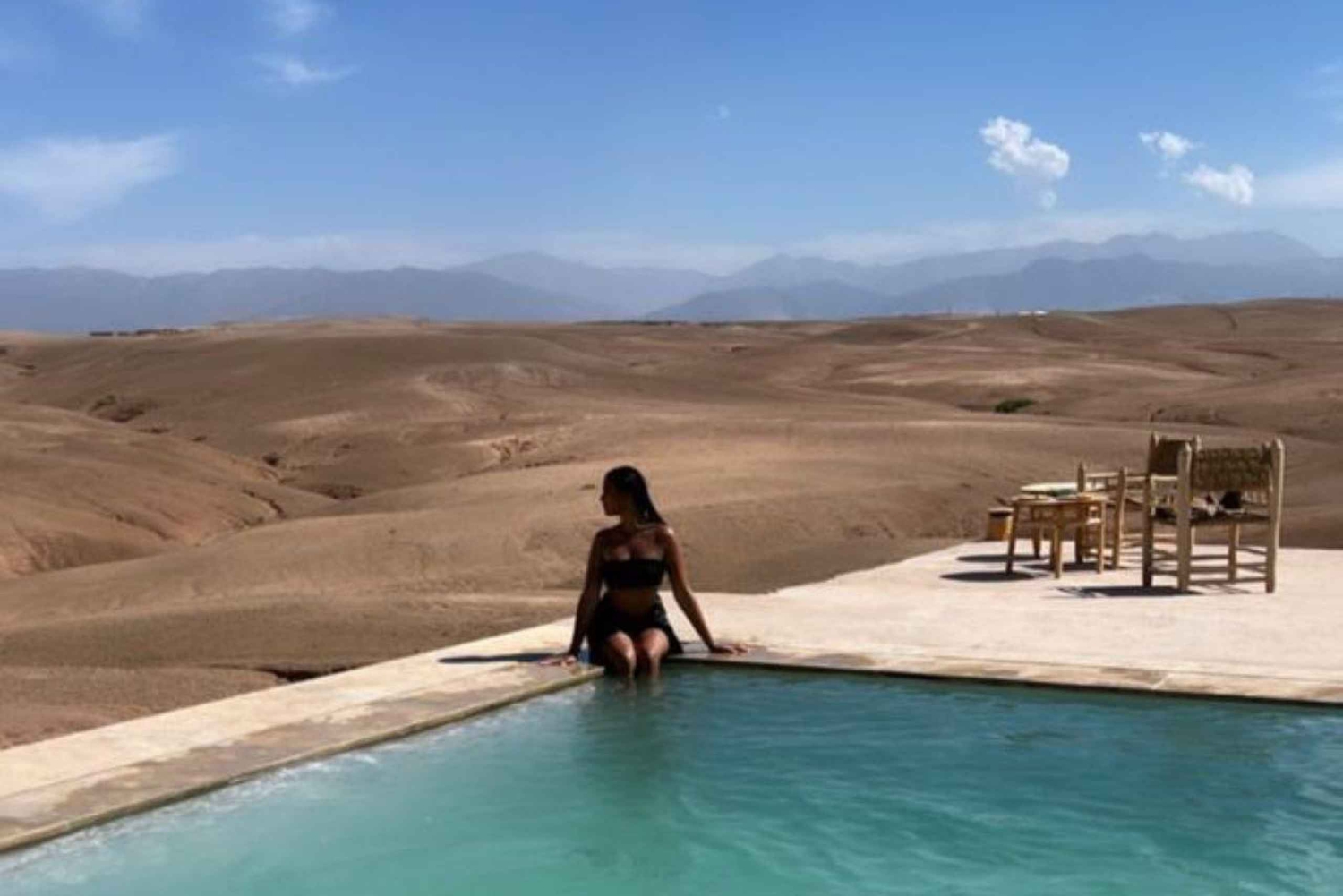 Marrakech: Agafay Desert Pool and Tour with Lunch