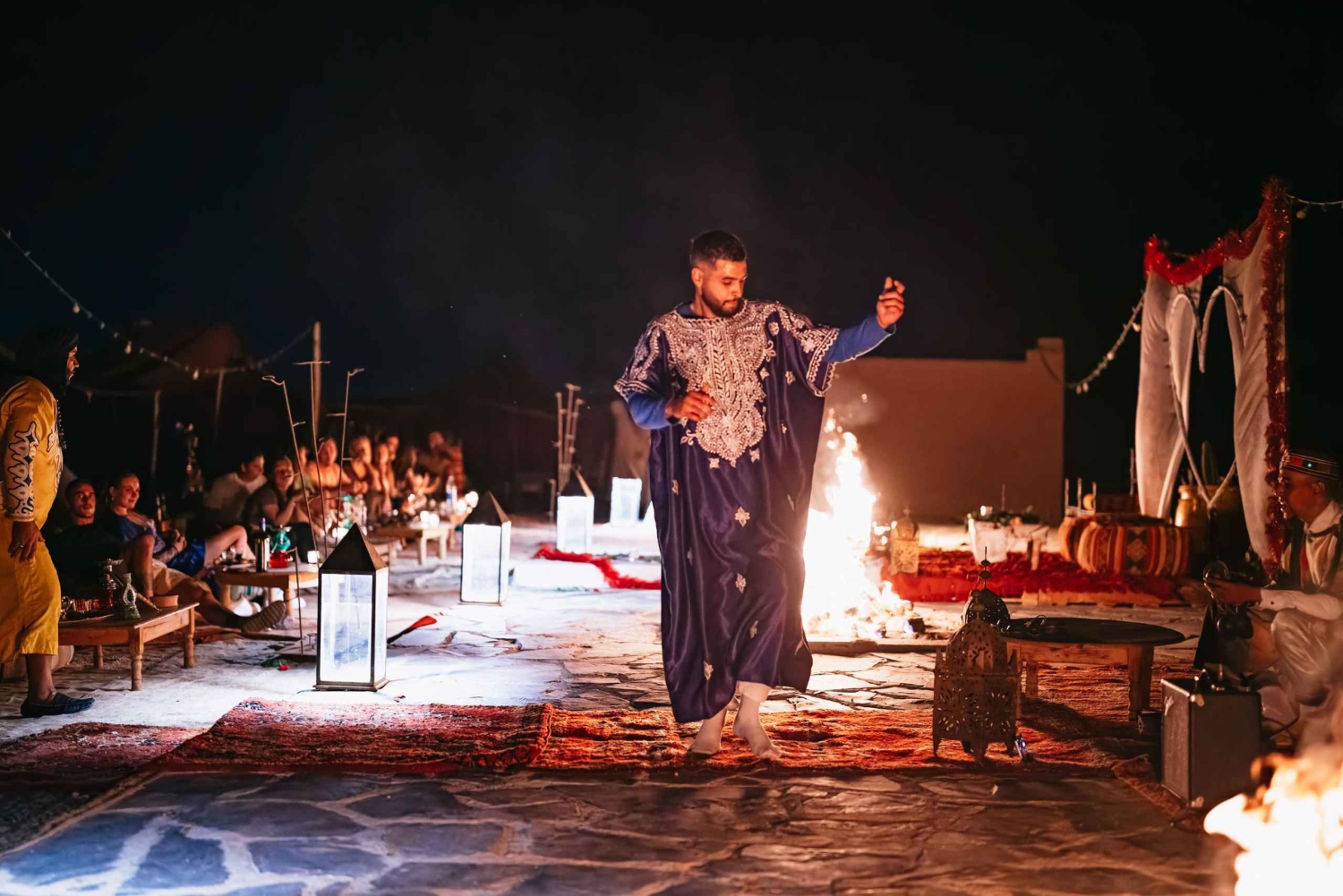 Marrakech : piscine dans le désert d'Agafay, dîner et spectacle