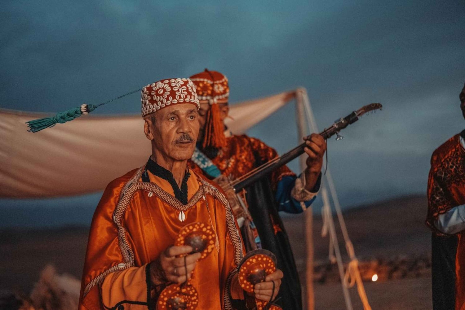 Marrakech, öken Agafay Desert Privat middag med musik- och eldshow