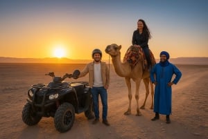 Marrakesh: Agafay-woestijn, quad, kamelenrit, diner en show