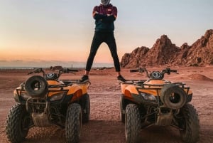 Marrakesh: Agafay-woestijn, quad, kamelenrit, diner en show