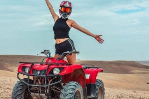 Marrakesh: ATV, kamelridning, middag og show i Agafay-ørkenen