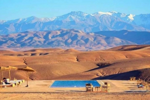 Marrakech: Quad del deserto di Agafay con pranzo e piscina