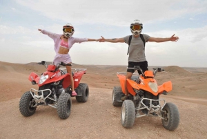 Marrakech: Agafay Desert Quad Biking Tour with Dinner & Show: Agafay Desert Quad Biking Tour with Dinner & Show