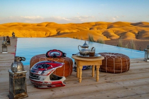 Marrakesz: Wycieczka quadem po pustyni Agafay z kolacją i pokazem