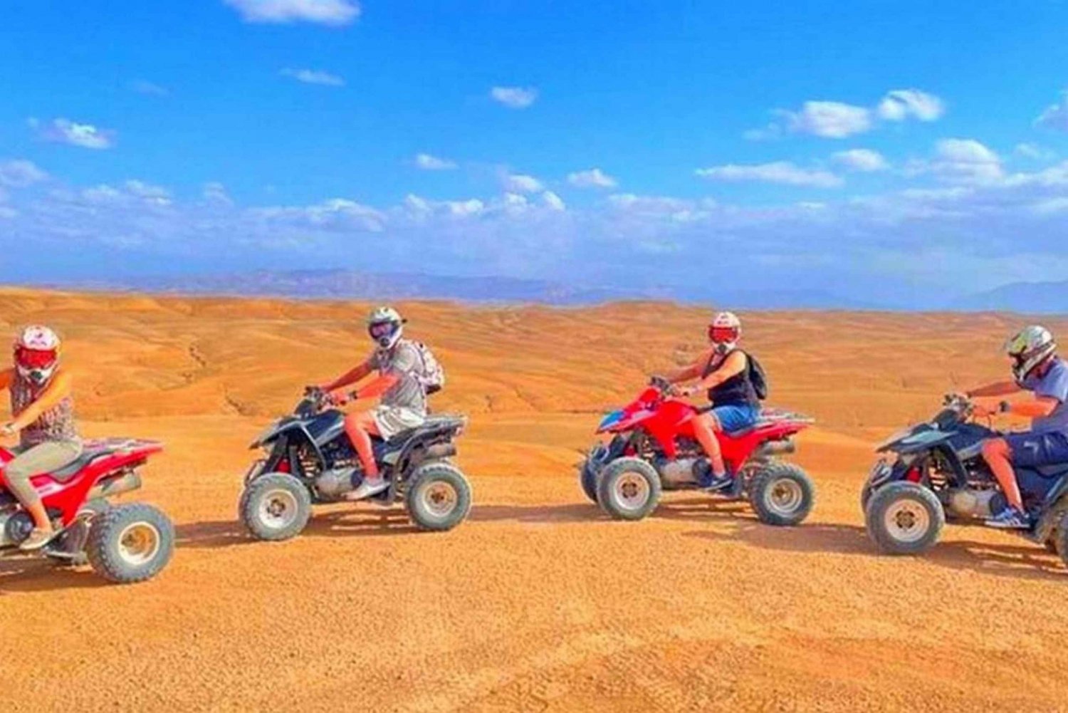 Marrakech: Agafay woestijn quad rijden met diner en show