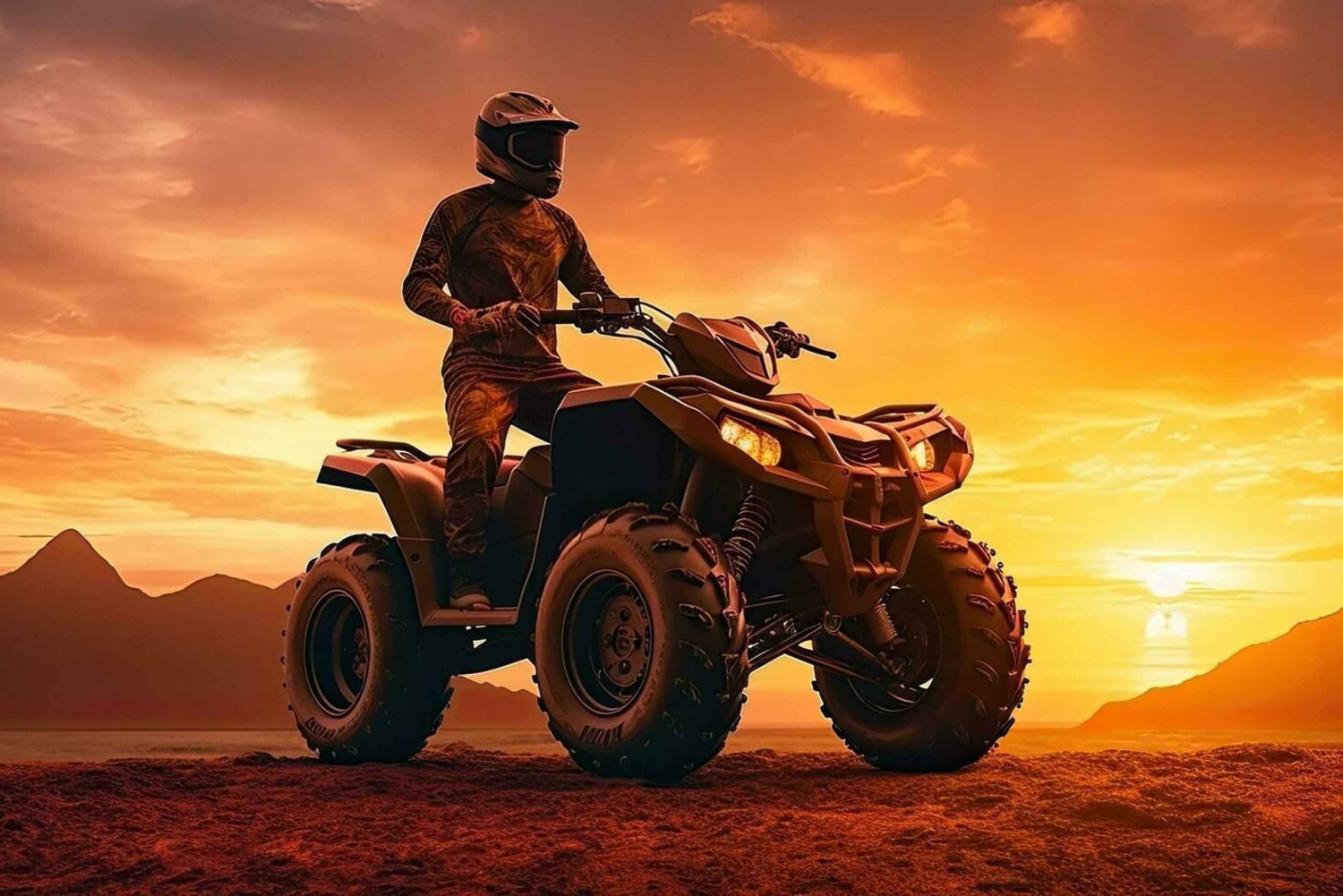 Marraquexe: quadriciclo no deserto de Agafay, passeio de camelo e jantar com espetáculo