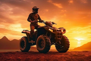 Marraquexe: quadriciclo no deserto de Agafay, passeio de camelo e jantar com espetáculo