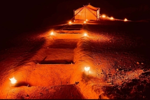 Marraquexe: quadriciclo no deserto de Agafay, passeio de camelo e jantar com espetáculo