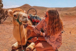 Marraquexe: quadriciclo no deserto de Agafay, passeio de camelo e jantar com espetáculo