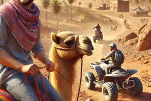 Marraquexe: quadriciclo no deserto de Agafay, passeio de camelo e jantar com espetáculo