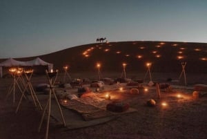 Marrakech: escursione in quad e giro in cammello nel deserto di Agafay con cena e spettacolo