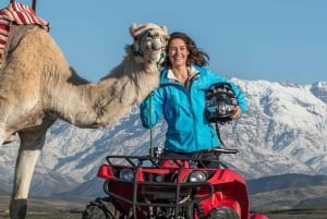 Marrakech: escursione in quad e giro in cammello nel deserto di Agafay con cena e spettacolo
