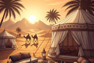 Marrakech : balade en quad et à dos de chameau dans le désert d'Agafay avec dîner-spectacle