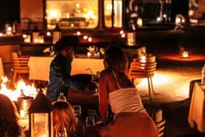 Marrakech: Agafay-ørkenen på quad og kameltur med middagsforestilling