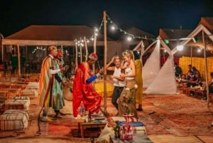 Marrakech: Agafay Desert Sunnet dinner with show