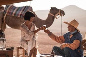 Marrakesh: Agafay Desert Sunset, Camel Ride, and Dinner Show
