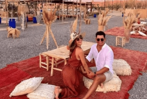 Marrakech: Agafay Desert Sunset Camel Ride with Dinner Show