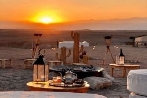 Marrakesh: Agafay Desert Sunset, Camel Ride, and Dinner Show