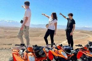 Marrakech: Agafay Desert Tour with Quad, Camel Ride & Dinner