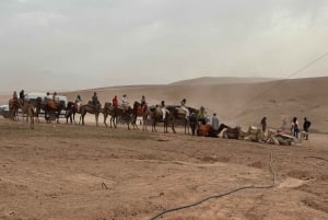 Marrakech: Camel Ride, Dinner, Pool, and Fire Show in Agafay