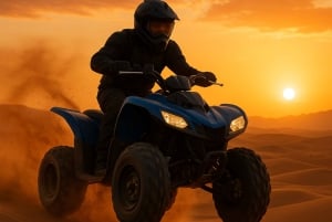 Marrakech: escursione in quad e giro in cammello nel deserto di Agafay con cena e spettacolo