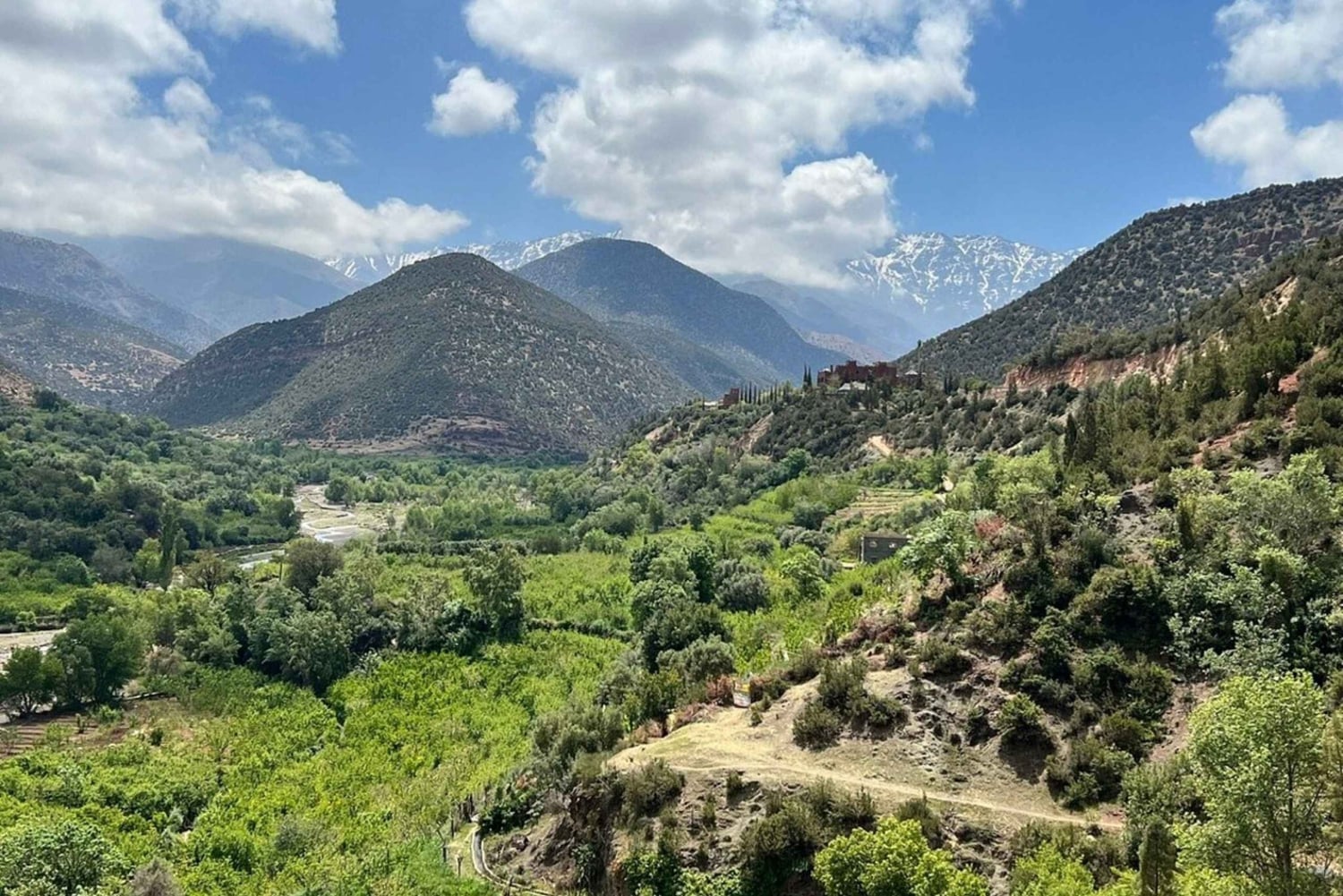 Marrakech: Montagne dell'Atlante, deserto di Agafay, cascata e pranzo