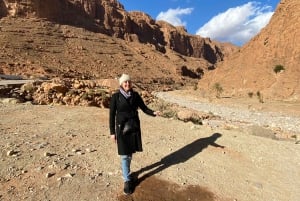 Marrakech : Excursion d'une journée dans les montagnes de l'Atlas et dîner au désert d'Agfay