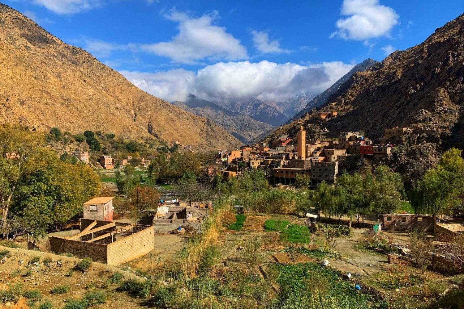 Marrakech: Viagem às montanhas do Atlas e ao vale de Ourika com almoço