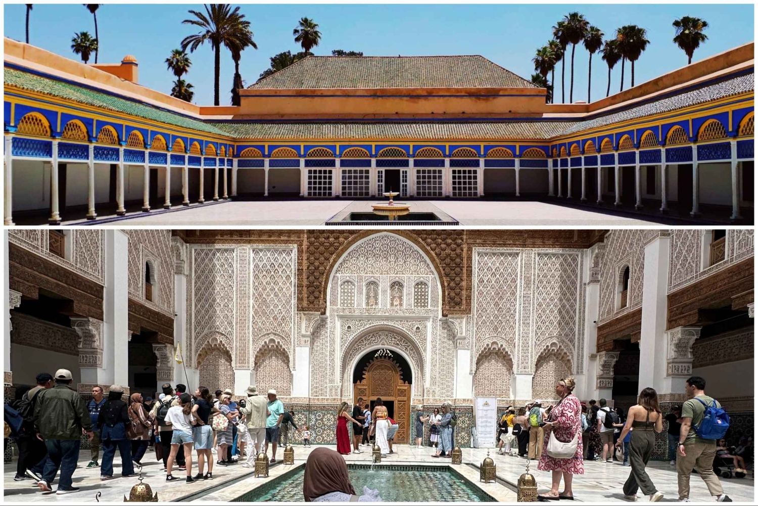 Marrakech: Bahia-palatset, Madrasa Ben Youssef och den hemliga trädgården