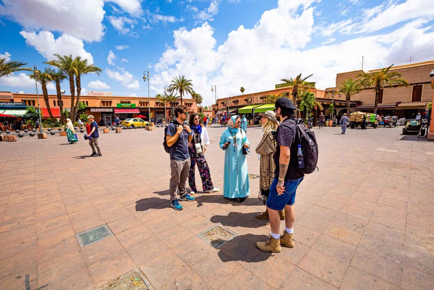 Marrakech: Bahia-palatset, Madrasa Ben Youssef och den hemliga trädgården