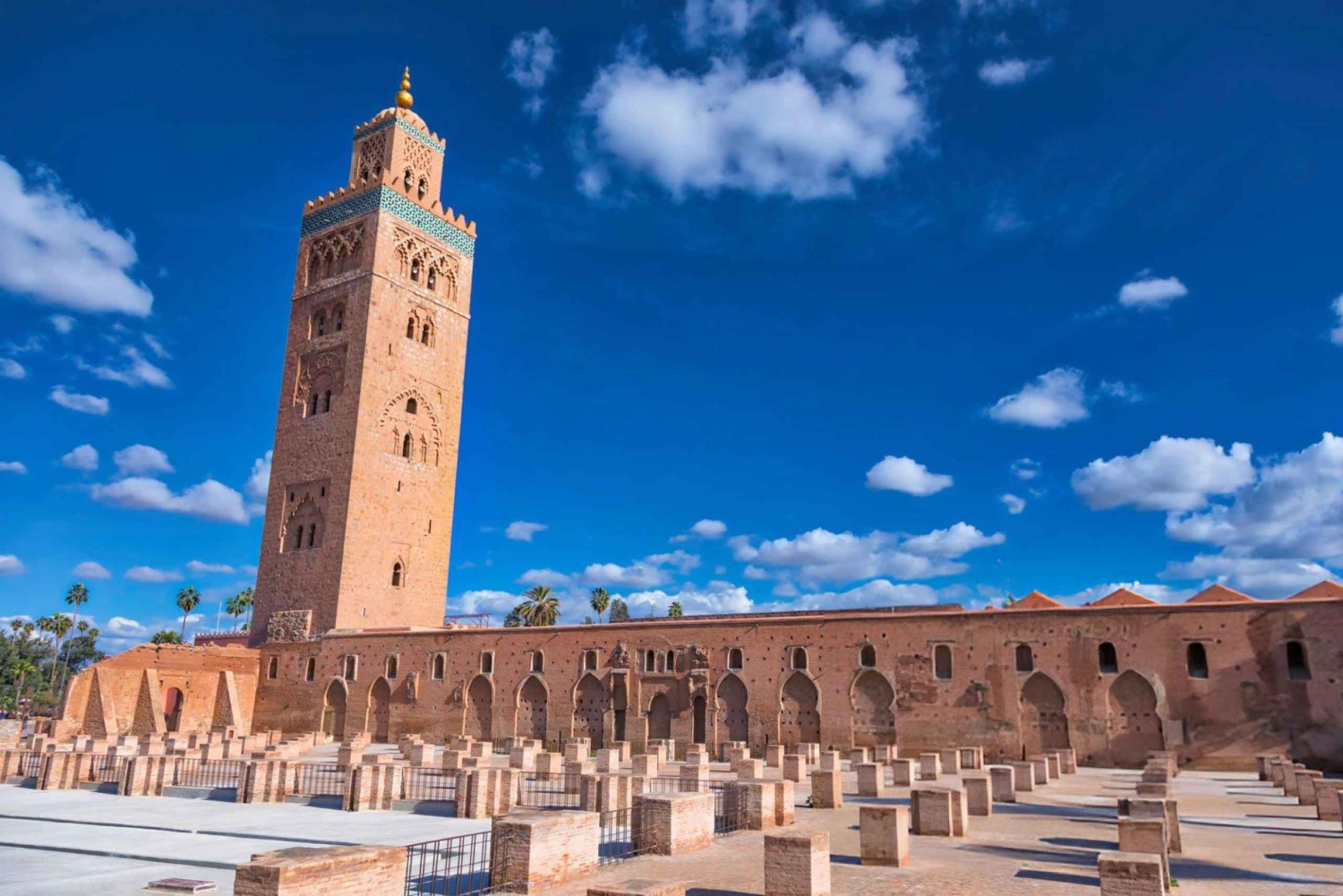 Marrakech: Bahia-palatset, Madrasa Ben Youssef och den hemliga trädgården