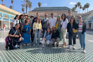 Marrakech: Bahia-palatset, Madrasa Ben Youssef och den hemliga trädgården