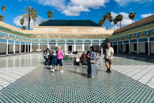 Marrakech: Bahia-palatset, Madrasa Ben Youssef och den hemliga trädgården