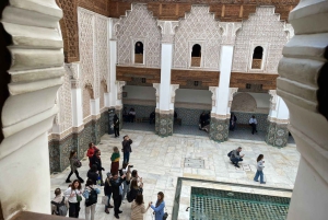 Marrakech: Bahia-palatset, Madrasa Ben Youssef och den hemliga trädgården