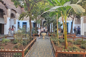 Marrakech: Bahia-palatset, Madrasa Ben Youssef och den hemliga trädgården