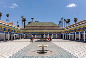 Marrakech: Bahia-palatset, Madrasa Ben Youssef och den hemliga trädgården