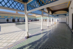 Marrakech: Bahia-palatset, Madrasa Ben Youssef och den hemliga trädgården