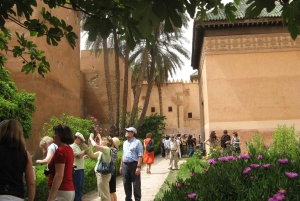 Marrakech: Guidad tur till Bahia-palatset, Saaditumbarna och medinan