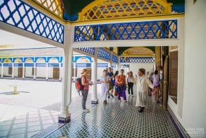 Marrakech: Bahia-palatset, Saadiska gravarna, souken och medinan