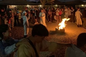 Marrakech: Kamel- och fyrhjulingstur med solnedgång, middag och show