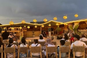 Marrakesch: Kamelritt, Abendessen, Pool und Feuershow in Agafay