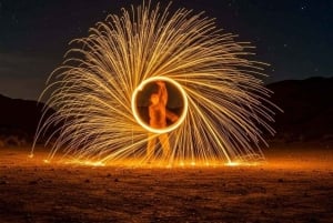 Marrakech: paseo en camello, cena, piscina y espectáculo de fuego en Agafay