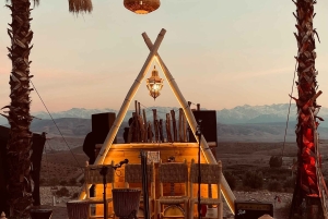 Marrakech: kamelritt och middagsshow i Agafay-öknen, solnedgång