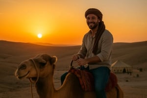 Marrakech : Dîner au Coucher du Soleil avec Spectacle de Feu