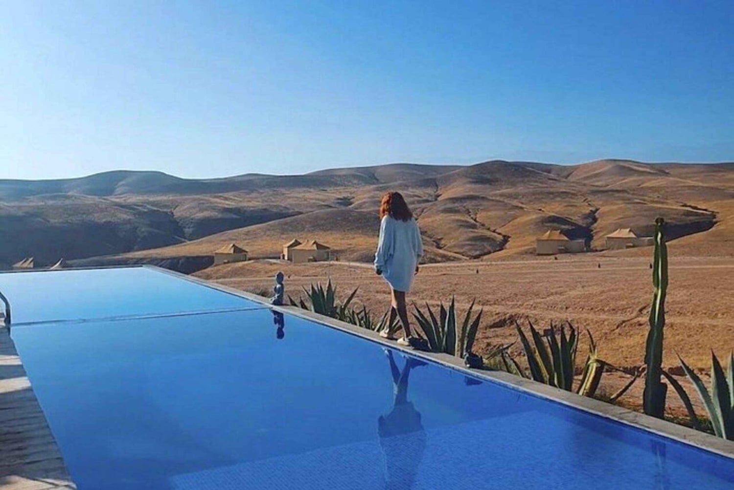 マラケシュ：砂漠の1日パス、プール、ランチ