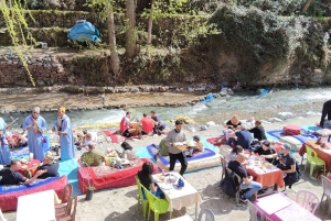 Excursion d'une journée aux cascades d'Ouzoud avec guide et sortie en bateau