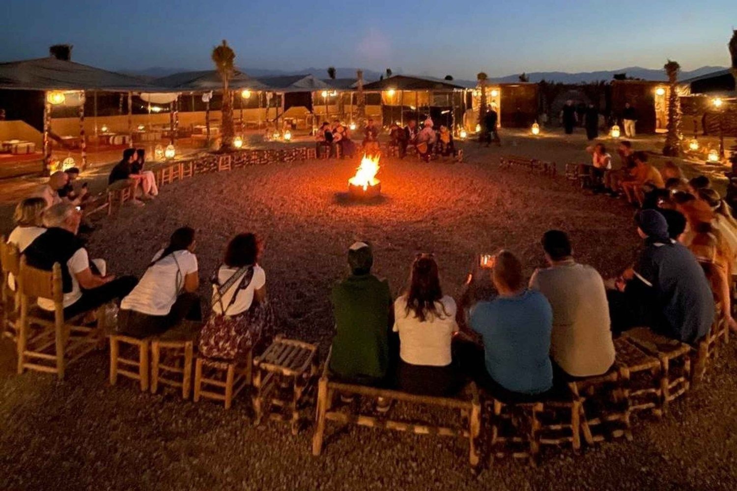 Deserto di Marrakech: Cena spettacolo al tramonto nel deserto di Agafay