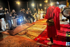 Depuis Marrakech : quad dans le désert, thé et dîner